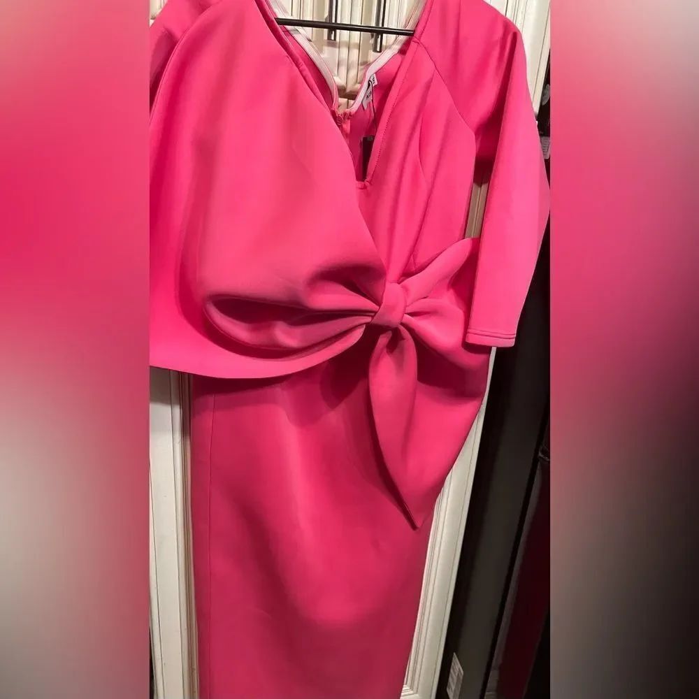 2022 Women's Long Dress Off Shoulder Big Bow Plus Size Slim Dress 1XL hot - Picture 7 of 15
